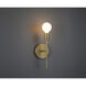 Iconic II G LED 5 inch Antique Brushed Brass Wall Sconce Wall Light