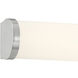 Arc LED 18 inch Brushed Steel Vanity Light Wall Light