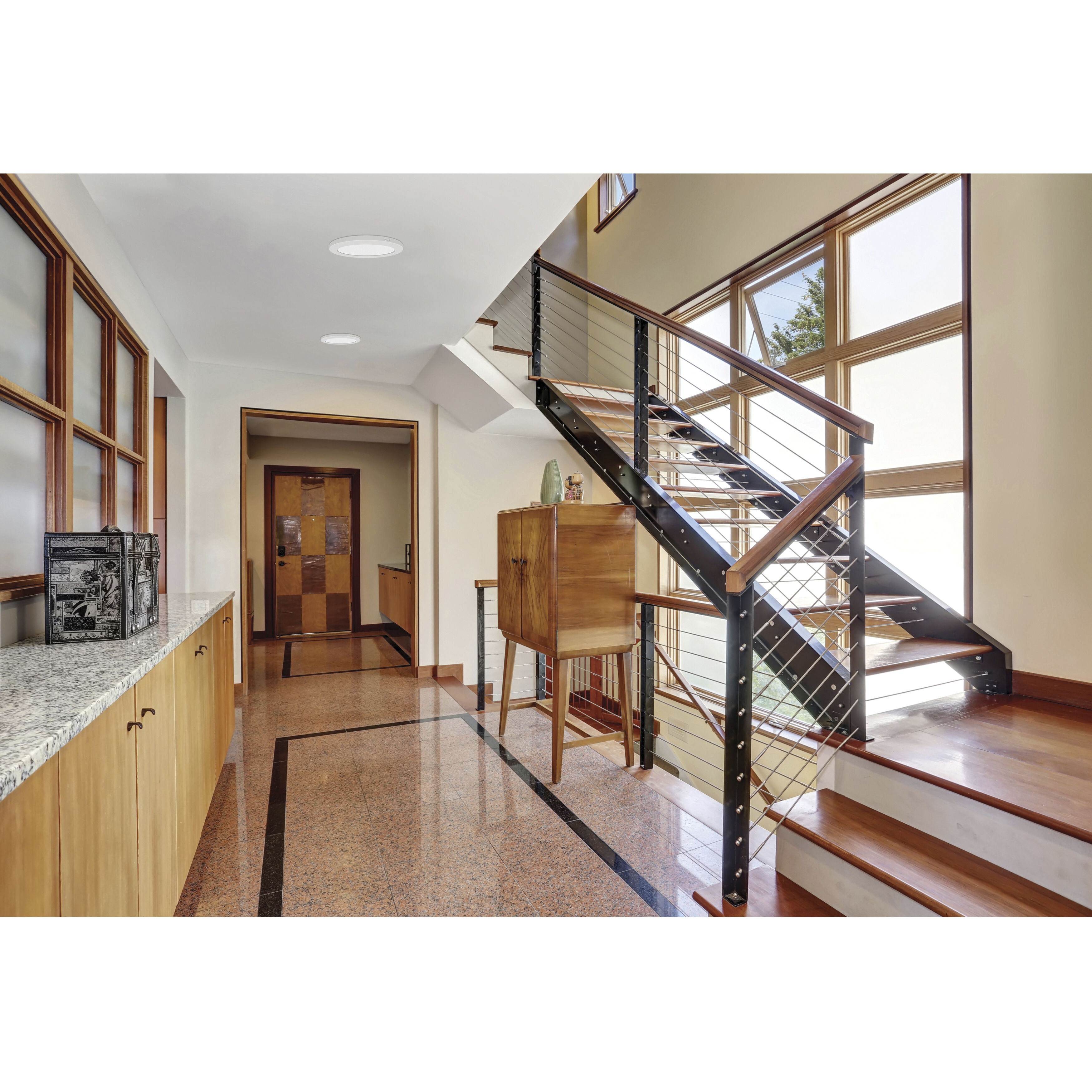 ModPLUS LED 9 inch White Flush Mount Ceiling Light, Round