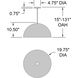 Huck LED 19.5 inch Matte Black Pendant Ceiling Light
