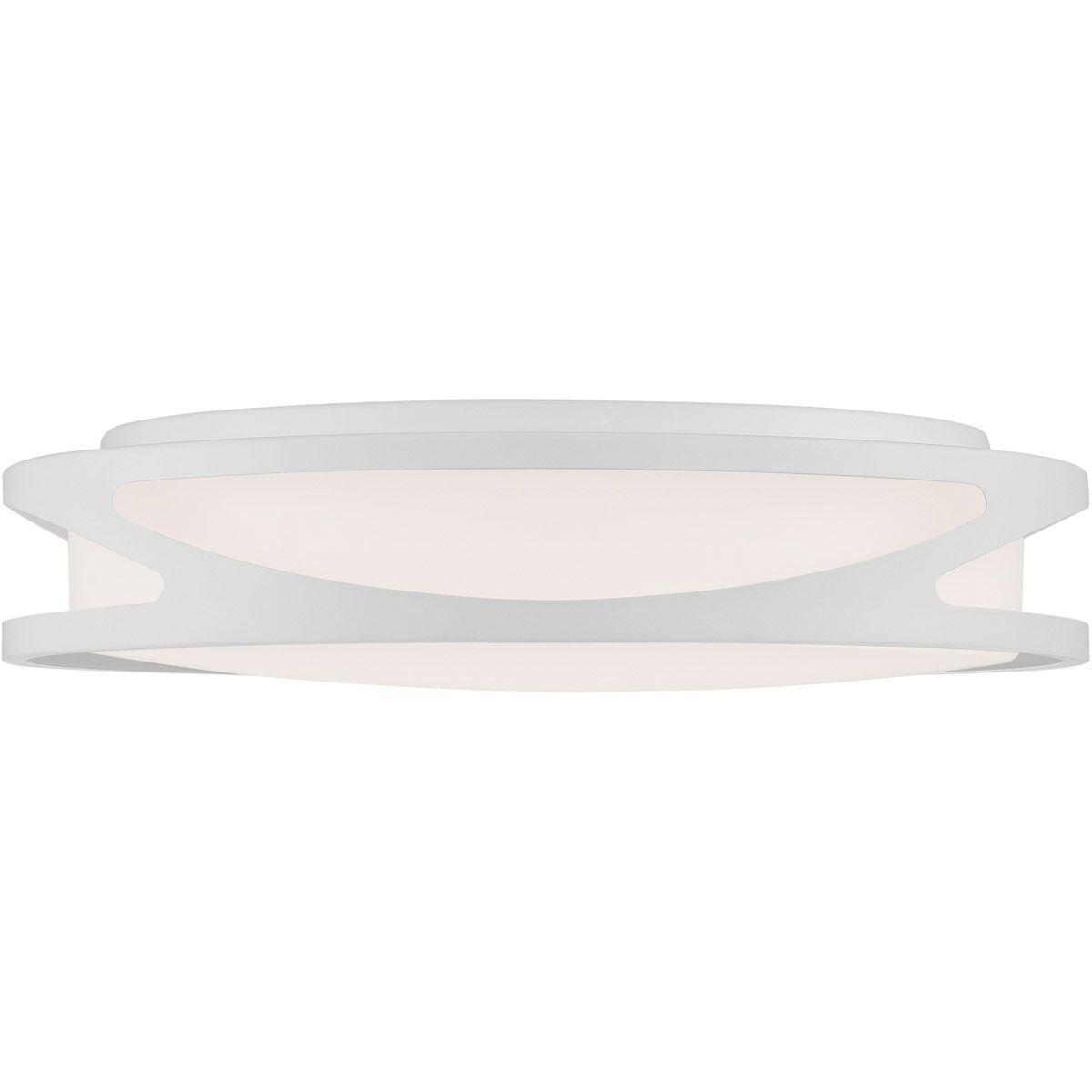 Lucia LED 21.75 inch White Flush Mount Ceiling Light