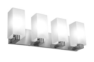 Archi 4 Light 25 inch Brushed Steel Vanity Light Wall Light in  24.4 inch