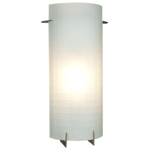 Oxygen LED 7 inch Brushed Steel Vanity Light Wall Light