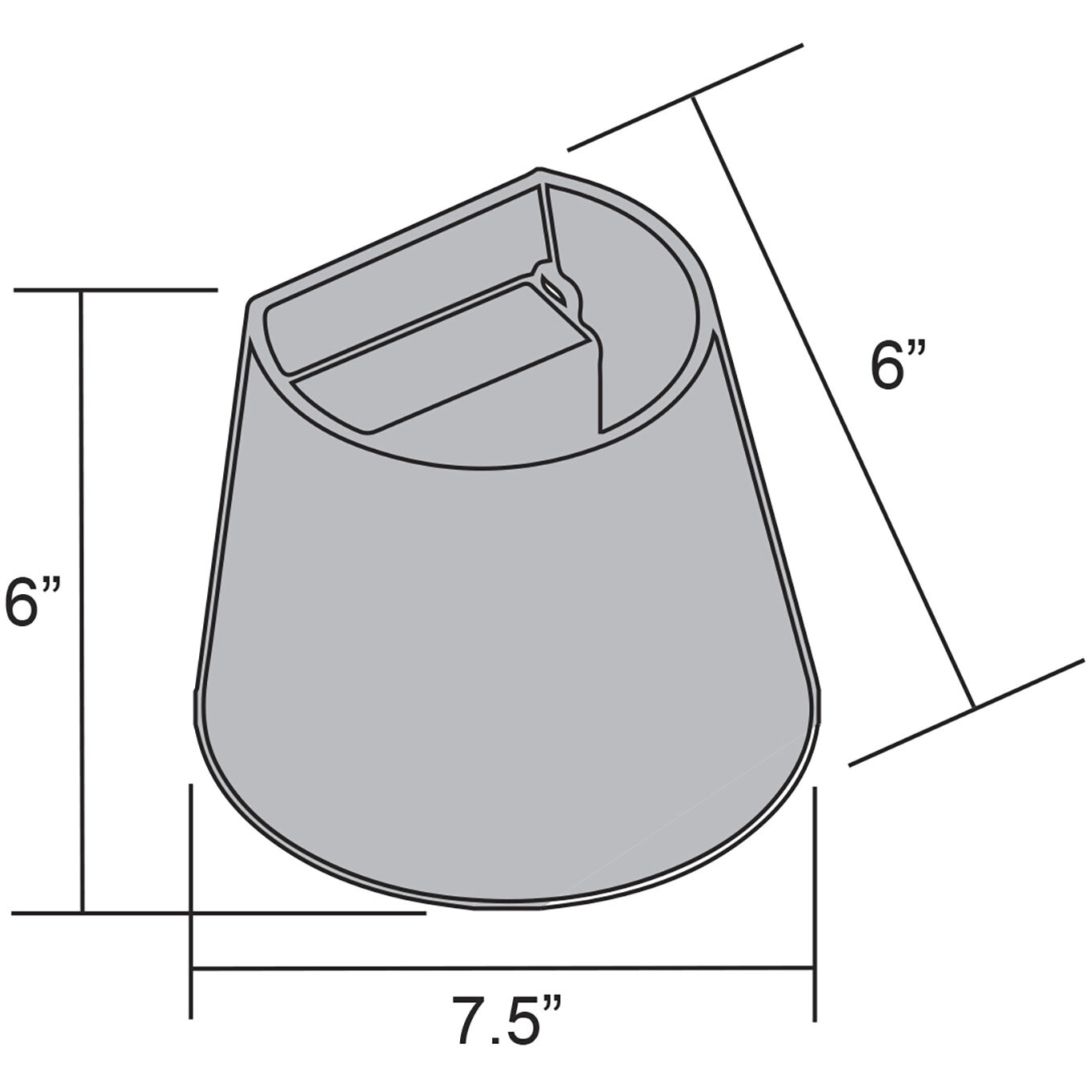 Cone LED 6 inch Satin Outdoor Wall Sconce