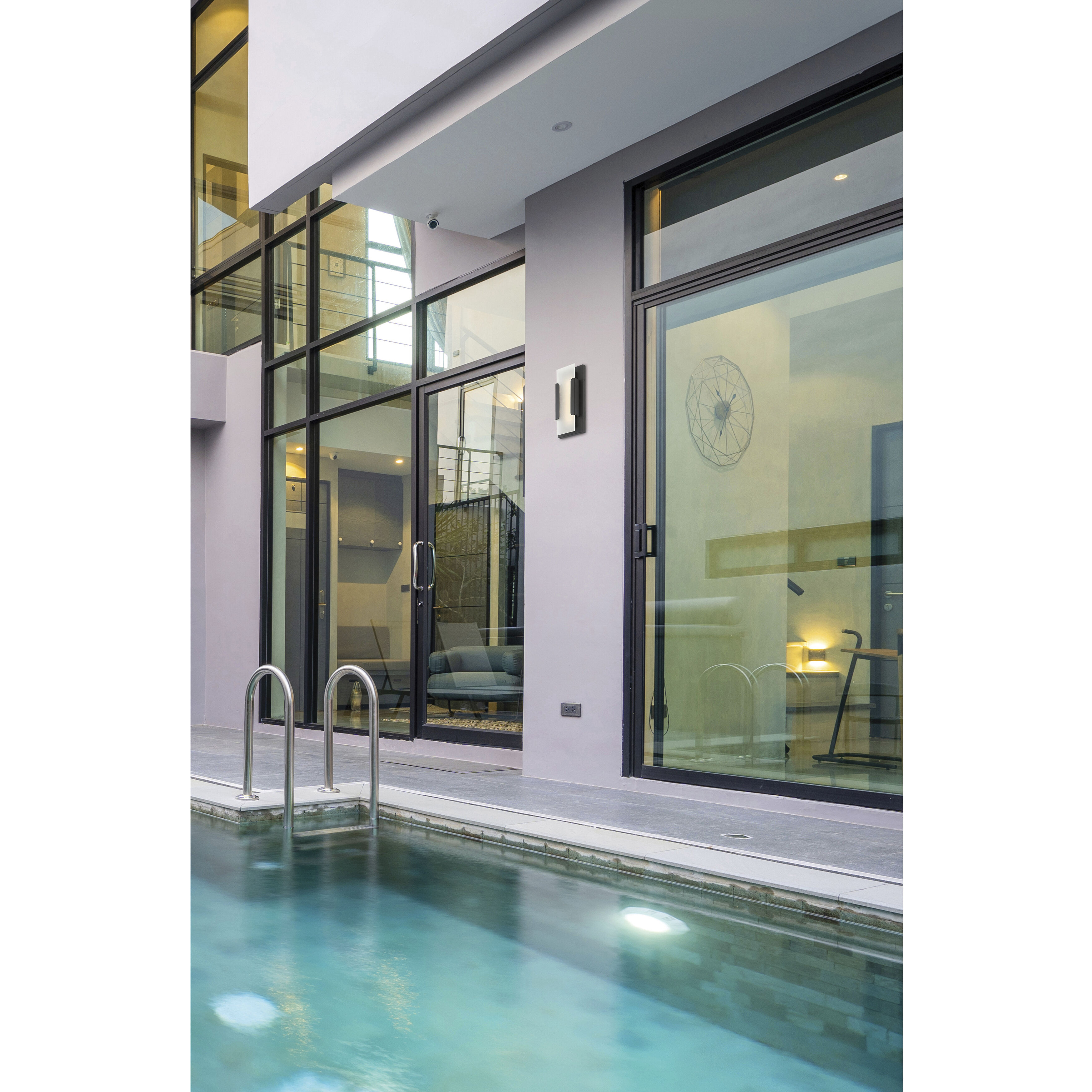 Hubert LED 8 inch Bronze Outdoor Wall Sconce