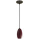 Merlot LED 4 inch Oil Rubbed Bronze Pendant Ceiling Light