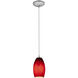 Merlot LED 3.5 inch Brushed Steel Pendant Ceiling Light