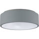 Radiant LED 15 inch Gray Flush Mount Ceiling Light in Grey
