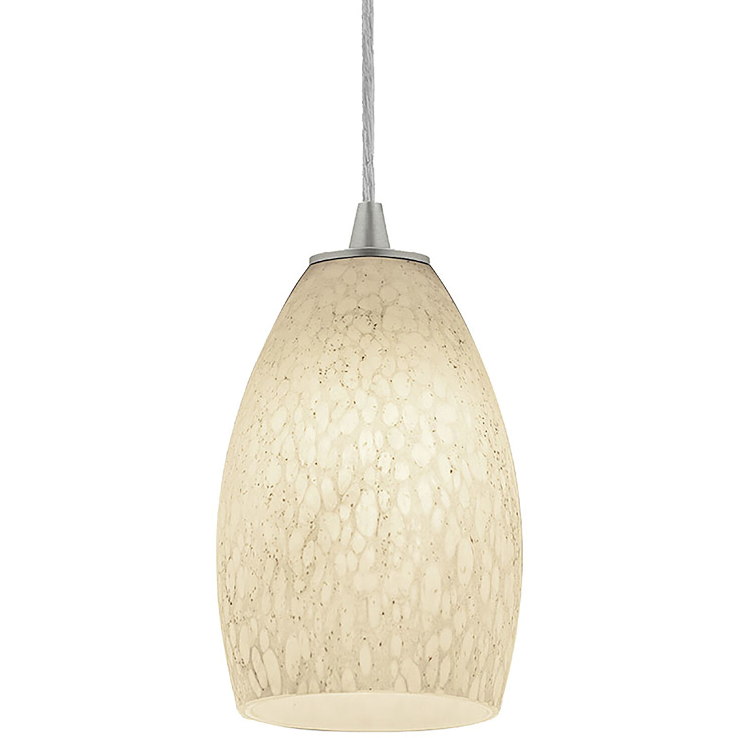 Champagne 1 Light 5 inch Brushed Steel Pendant Ceiling Light