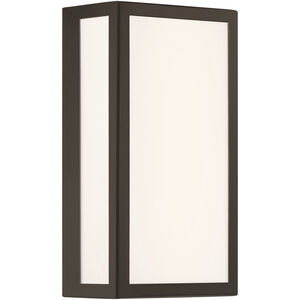 GEO 1 Light 12 inch Black Outdoor Wall Sconce