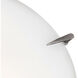 Zenon LED 12 inch Brushed Steel Flush Mount Ceiling Light