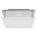 Vision 1 Light 10 inch Brushed Steel Flush Mount Ceiling Light