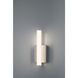Grace 4.5 inch Brushed Steel Semi Flush Mount Ceiling Light