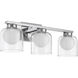 Chloe 20.5 inch Chrome Vanity/Bath Bar Wall Light