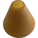 Inari Silk Glass 7 inch Pendant Glass Shade in Amber