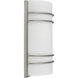 Cassi 2 Light 7.5 inch Brushed Steel ADA Wall Sconce Wall Light