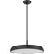 Tallinn LED 18 inch Matte Black and White Pendant Ceiling Light