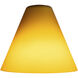 Inari Silk Glass 7 inch Pendant Glass Shade in Amber