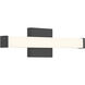 Maxx 18 inch Matte Black Bath Vanity Light Wall Light
