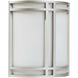 Artemis LED 10.5 inch Satin ADA Wall Sconce Wall Light in Replaceable LED