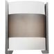 Iron 2 Light 10 inch Brushed Steel ADA Wall Sconce Wall Light in Incandescent