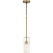Ole' 1 Light 4 inch Antique Brushed Brass Pendant Ceiling Light