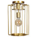Wired LED 9 inch Gold Pendant Ceiling Light