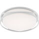 Lucia LED 21.75 inch White Flush Mount Ceiling Light