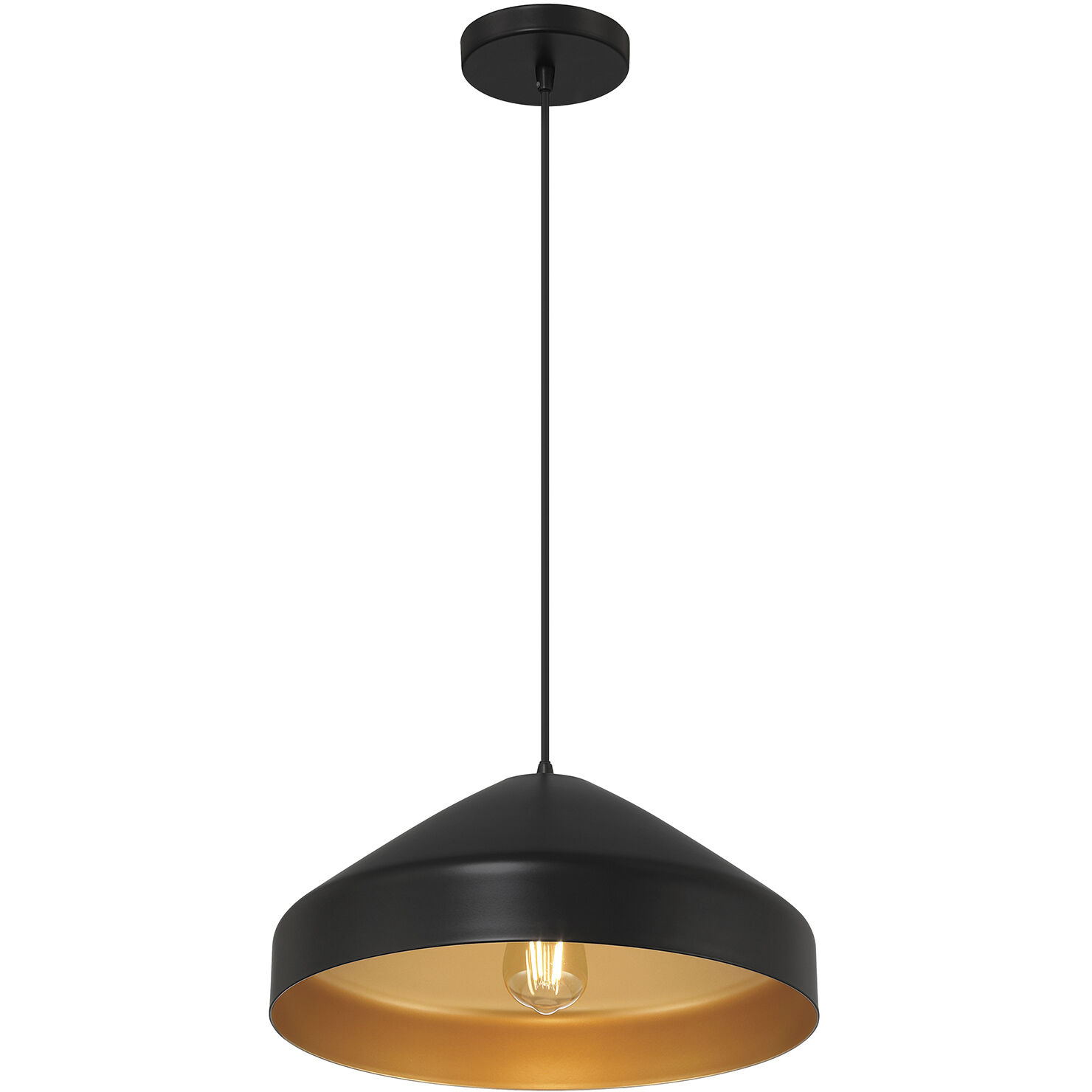 Prism LED 8 inch Matte Black Pendant Ceiling Light