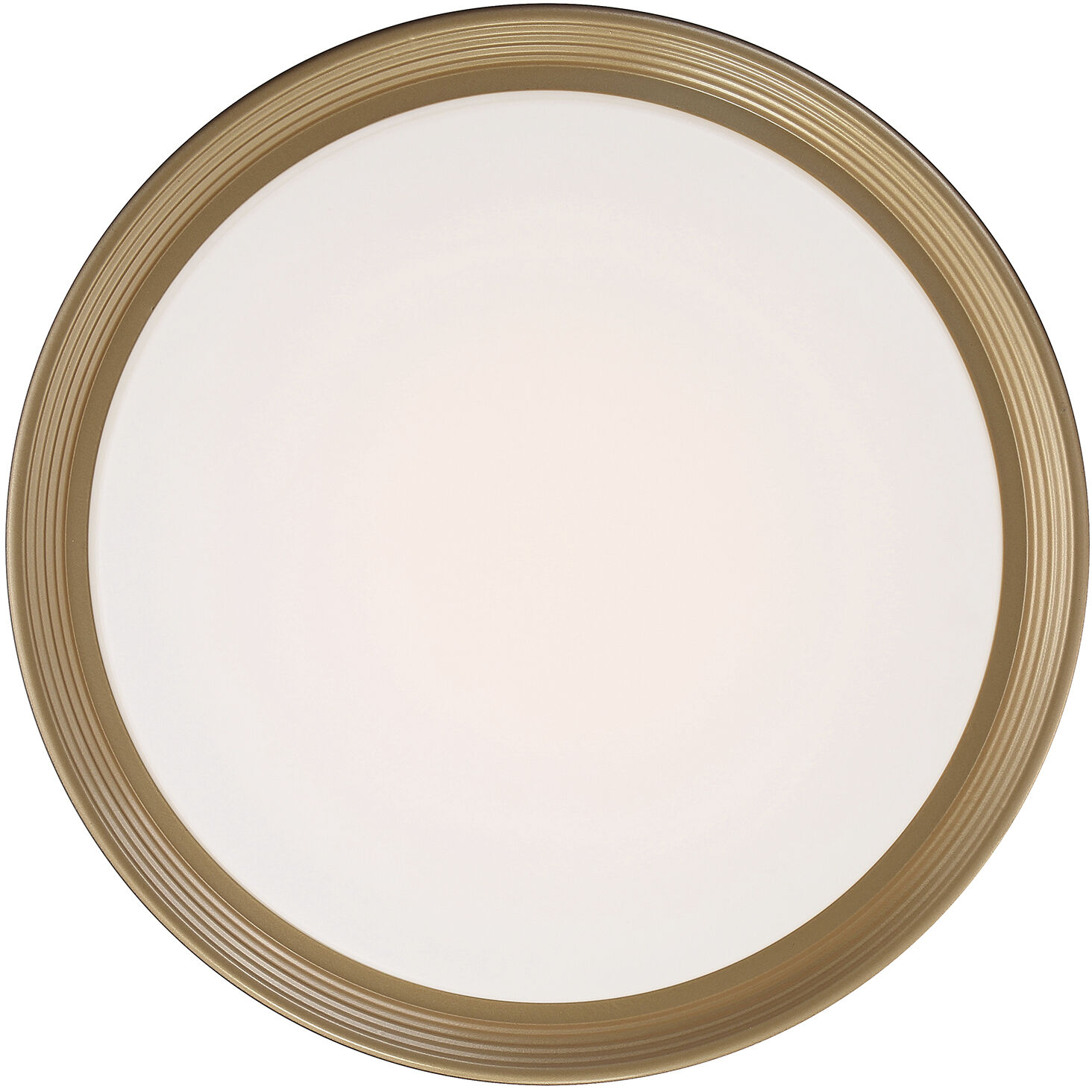 Malaga LED 19.75 inch Matte Black and White Flush Mount Ceiling Light