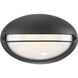 Clifton LED 5.25 inch Black Outdoor Bulkhead