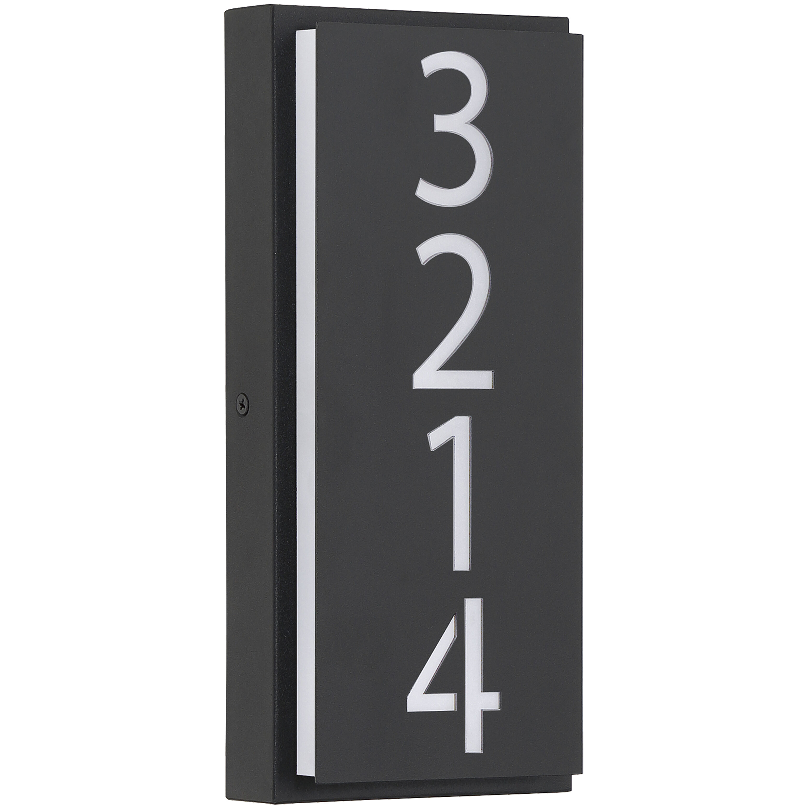 Numero LED 4.75 inch Black ADA Wall Sconce Wall Light