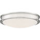 Sparc LED 16 inch Chrome Flush Mount Ceiling Light