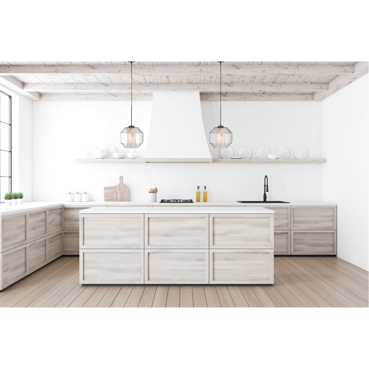 I-Biza LED 10 inch Black Pendant Ceiling Light