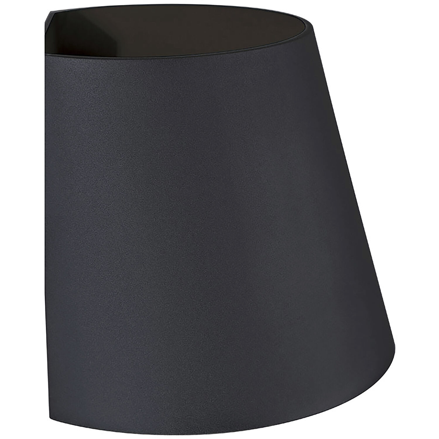 Cone LED 6 inch Black Outdoor Wall Sconce