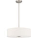 Mid Town LED 18 inch Brushed Steel Pendant / Semi-Flush Ceiling Light