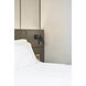 Dalton LED 5 inch Black and Antique Brushed Brass Wall Sconce Wall Light