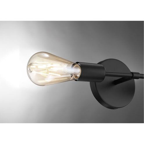 Iconic LED 5 inch Matte Black ADA Wall Sconce Wall Light