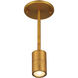 Cafe LED 3 inch Antique Brushed Brass Wall Sconce / Flush Mount Wall Light