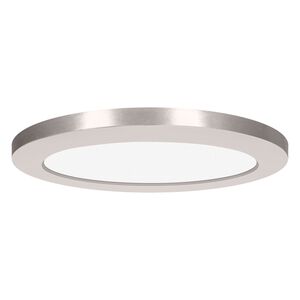 ModPLUS LED 9 inch Brushed Steel Flush Mount Ceiling Light, Round