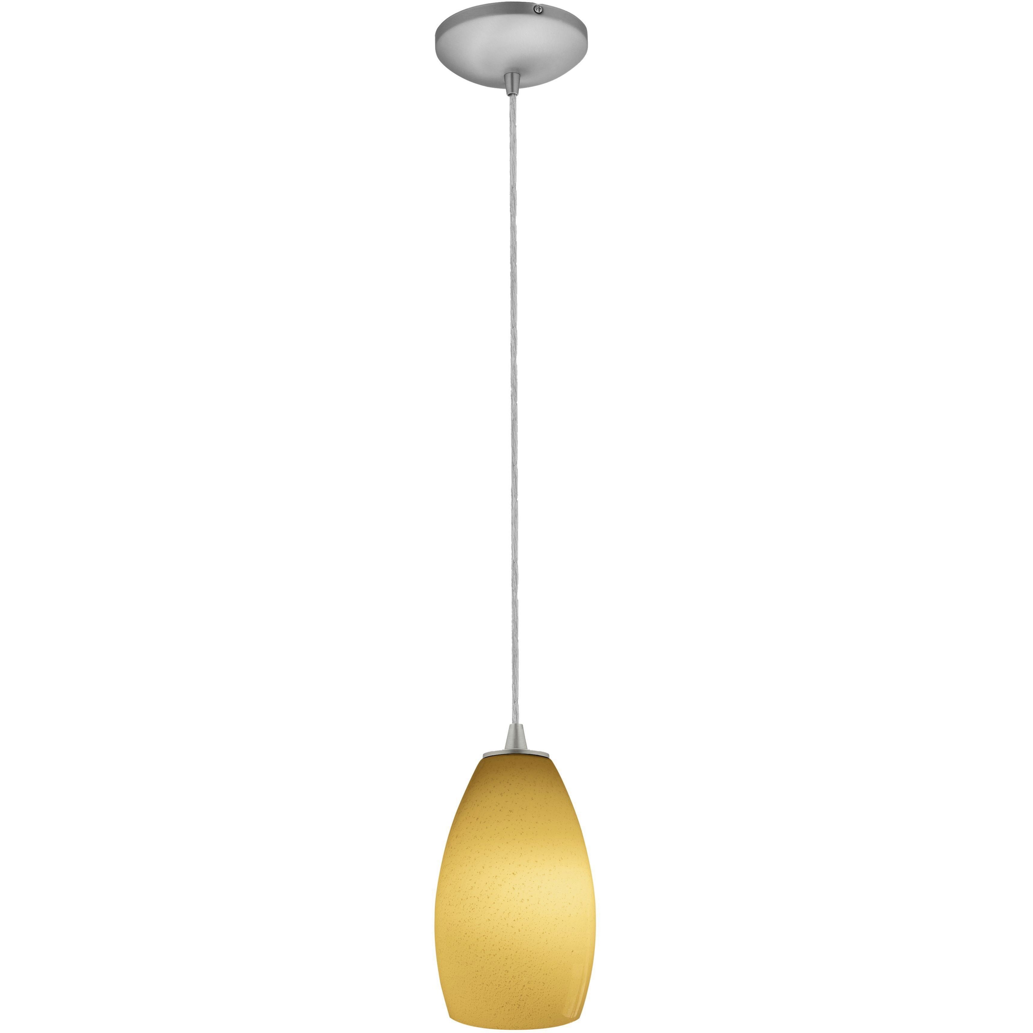 Champagne 1 Light 5 inch Brushed Steel Pendant Ceiling Light in Maya