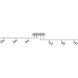 Viper 6 Light 120 Brushed Steel Linear Ceiling Spot Ceiling Light