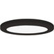 Slim LED 7 inch Black and White Flush Mount Ceiling Light