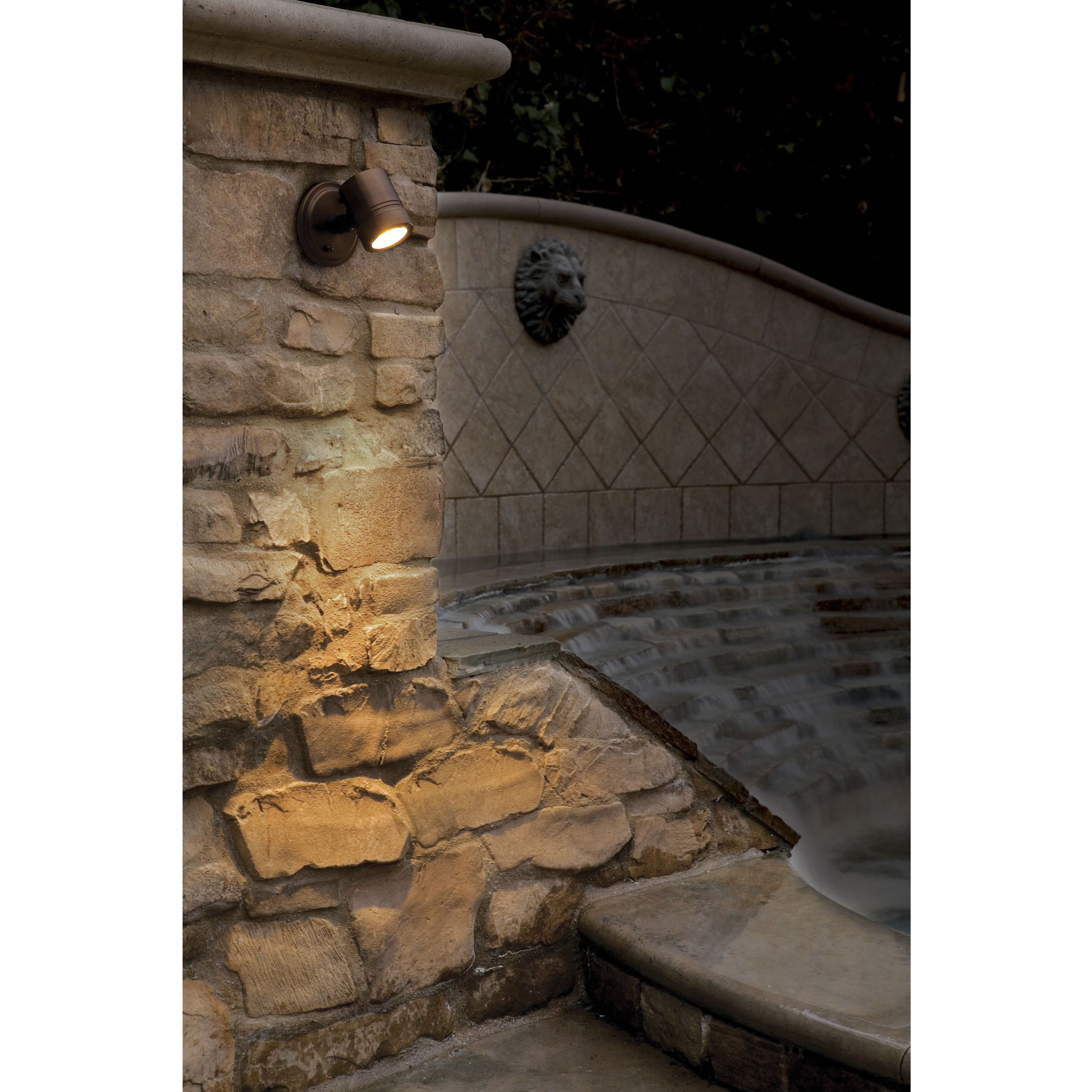 Myra 1 Light 4.5 inch Bronze Outdoor Spotlight