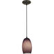 Chianti LED 4.75 inch Oil Rubbed Bronze Pendant Ceiling Light in Purple Cloud