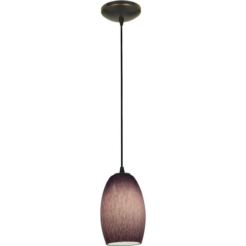 Chianti LED 4.75 inch Oil Rubbed Bronze Pendant Ceiling Light in Purple Cloud
