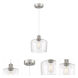 Port Nine LED 9 inch Brushed Steel Pendant Ceiling Light