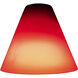 Inari Silk Glass 7 inch Pendant Glass Shade in Red