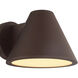 Tortuga LED 7 inch Bronze Outdoor Wall Sconce