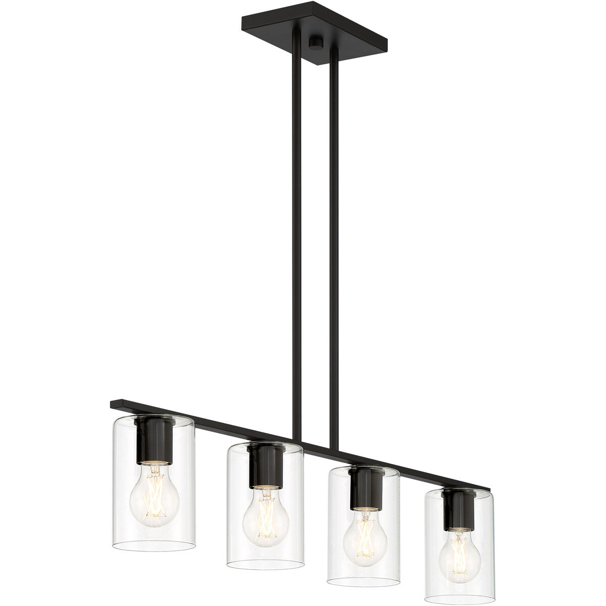 Oslo LED 4 inch Matte Black Pendant Ceiling Light